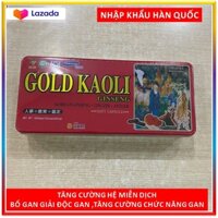 [Qùa Biếu Tết Sang Trọng] Viên Đạm Hồng Sâm Gold KaoLi ginseng   Gold - Hộp 120 Viên Nang Mềm Bồi Bổ Sức Khỏe