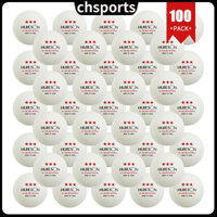 Quả bóng bàn chuyên nghiệp Huison 3 sao 30 / 100 quả bóng bàn 40 + mm 2.8g Quả bóng bàn bằng nhựa ABS dành cho trận đấu