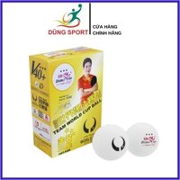 Quả bóng bàn thi đấu 3 sao Double Fish V40+ chính hãng - tiêu chuẩn thi đấu thế giới - hộp 6 quả