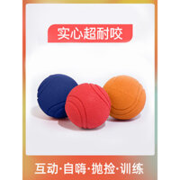 Quả bóng cao su đàn hồi chắc chắn, đồ chơi huấn luyện tự giải trí cho chó con border collie, đồ chơi tiêu tốn năng lượng cho chó, quả bóng nhai bền