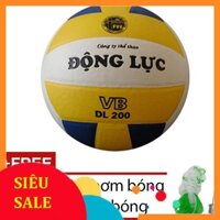 Quả bóng chuyền Động Lực 3 màu DL200 + Tặng bộ kim bơm bóng và lưới đựng bóng