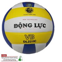 Quả Bóng Chuyền Động Lực DL220C + tặng túi lưới và kim bơm