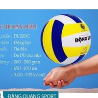 Qủa bóng chuyền ĐỘNG LỰC DL220C chính hãng - Tặng kèm kim bơm bóng và túi lưới đựng bóng -