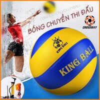 Quả Bóng Chuyền King Ball Banh Bóng Chuyền Da Chính Hãng Nam Nữ Trẻ Em Thi Đấu Tập Luyện Ngoài Trời