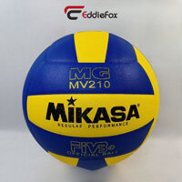 Quả Bóng Chuyền Mikasa MV210 Chính Hãng Banh Chuyền Da PU Tặng Kim Lưới Đựng Bóng Tiêu Chuẩn