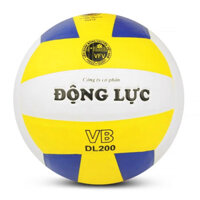 Quả bóng chuyền thi đấu, Quả bóng chuyền Động Lực DL200 - Dungcusport tặng lưới  kim bơm