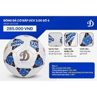 Quả bóng đá Động Lực UCV 3.05 size 5, bóng đá chính hãng tặng kèm phụ kiện kim bơm, lưới đựng