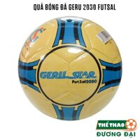 Quả Bóng Đá Futsal Geru 2030 Vàng Dán Số 4 Banh Size 4 Sân Cỏ Nhân Tạo Tặng Kèm Kim Bơm Lưới Đựng