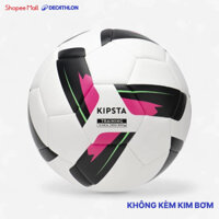 Quả bóng đá khâu máy cỡ 4 f100 trắng Decathlon KIPSTA mã 8789908