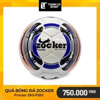 Quả bóng đá Zocker Procter ZK5-P203 SIZE 5 tặng Túi lưới + Kim Bơm Bóng