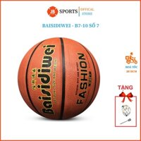 Quả Bóng Rổ Cao Su Basidiwei B7-10 Số 7 Tiêu Chuẩn - Tặng Kèm Kim Bơm và Lưới Đựng Bóng