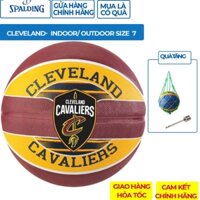 Quả bóng rổ Spalding NBA Team series Cleveland Cavaliers số 7 (83-504Z) Tặng kèm kim bơm bóng và túi lưới đựng bóng