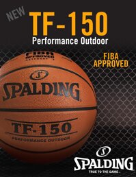 Quả bóng rổ Spalding TF150 Performance Outdoor Size 5 (Ngoài trời) +Tặng bộ kim bơm bóng và lưới đựng bóng v1