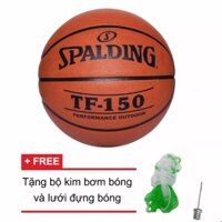 Quả bóng rổ Spalding TF150 Performance Outdoor Size 7 (Ngoài trời) +Tặng bộ kim bơm bóng và lưới đựng bóng v1