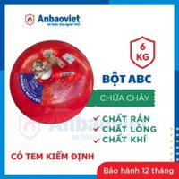 Quả cầu chữa cháy tự động bột ABC - 6kg , dạng treo trần, có tem kiểm định DRAGON, Việt Nam