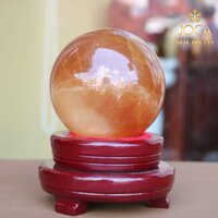 Quả Cầu Đá Canxit Vàng Tự Nhiên 1,2kg