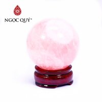 Quả cầu đá thạch anh hồng mệnh hỏa, thổ - Ngọc Quý Gemstones - 35mm - 75g