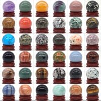 Quả Cầu Đá Thạch Anh Tự Nhiên 30mm Trang Trí Nhà Cửa