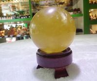 Quả cầu đá thạch anh vàng non FM191-F1-848