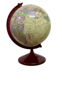 Quả cầu hành chính, Quả địa cầu đế gỗ - trung phi 23 (màu vàng)