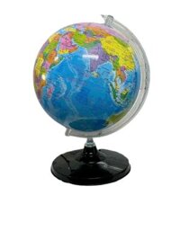Quả cầu hành chính, Quả địa cầu đế nhựa, gộng nhựa - vừa phi 17cm