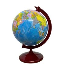 Quả cầu hành chính, Quả địa cầu đế gỗ - vừa phi 17