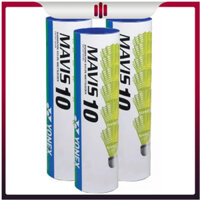 Quả cầu lông bằng nhựa Yonex Mavis 10 (6 quả/1 hộp) hàng 𝗰𝗵𝗶́𝗻𝗵 𝗵𝗮̃𝗻𝗴 [BẢO HÂN BOOKS]