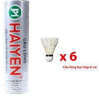 Quả cầu lông Hải Yến hộp bạc 6 quả HB06
