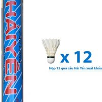 Quả cầu lông Hải Yến hộp xanh xuất khẩu hộp 12 quả HX12