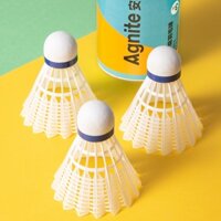 Quả cầu nhựa, lông ngỗng tự nhiên chính hãng Agnite- nhẹ, bền, chắc chắn - quả lẻ hộp 3 quả - F2211F2200 - Cầu nhựa Vàng - Hộp 3 quả