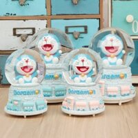 Quả cầu pha lê hộp nhạc hình Doremon siêu đáng yêu