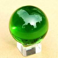 Quả Cầu Phong Thủy Thủy Tinh Xanh Lá đường kính 8cm quả cầu phong thủy
