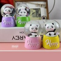 Quả cầu tuyết Gấu trúc Panda bear happy có đèn 6x6x9