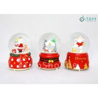 Quả cầu tuyết giáng sinh để bàn HNHAC-02 TAN