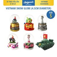 Quả Cầu Tuyết Thuỷ Tinh 4.5cm Snowglobe Hình Ảnh Việt Nam Chi Tiết Sắc Nét Quà Lưu Niệm Saigonir