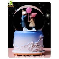 Quả Cầu Tuyết Tình Nhân V.35 Có Nhạc Có Đèn Thổi Tuyết quà tặng giáng sinh quà tặng người yêu ý nghĩa và lưu niệm
