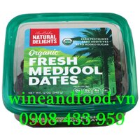 Quả Chà Là Organic Fresh Madjool Dates Natural Delights 340g