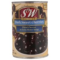 Quả Cherry Ngâm S&W Dark Sweet Cherries 439g