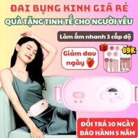 [Qùa cho người yêu] Máy Chườm Bụng Kinh 3 Chế Độ Giảm Đau Nhanh, Đai Chườm Nóng