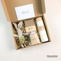 [Quà cho nữ] THE COZY BOX – Bình nước giữ nhiệt nóng lạnh kèm trà hoa nhài