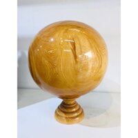 QUẢ ĐỊA CẦU BI PHONG THỦY GỖ PƠ MU ĐƯỜNG KÍNH 30 CM