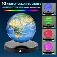 Quả địa cầu nổi lơ lửng có nam châm với đèn LED RGB - 10 hiệu ứng ánh sáng