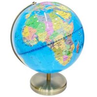 Quả địa cầu phi 30 phát sáng (dùng điện) gọng nhôm - đế nhôm