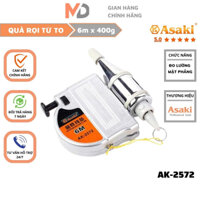Quả dọi từ 6m Asaki AK-2572 hợp kim thép không gỉ, đo độ thẳng của tường, có nam châm giúp việc cân bằng trên kim loại