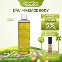 [Quà Đơn 249K] Tinh Dầu Olive Massage Body Rootoo Chiết Xuất Tự Nhiên Giúp Da Mềm Mịn Ngừa Lão Hóa (100ml/250ml)
