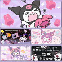 Quá Khổ Kuromi Mouse Pad Dễ Thương Hàng Hóa Để Bàn Pad Bé Gái Chơi Game Bàn Phím Miếng Lót Có Thể Giặt Được
