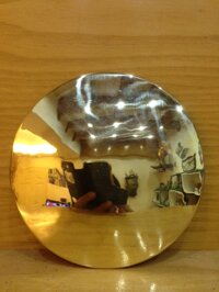 Quả lắc đồng hồ treo tường hình tròn, màu vàng - mã số 675