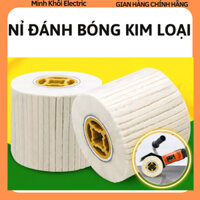 Quả lô trắng đánh bóng kim loại,nỉ trụ trắng lông cừu,trục nỉ lông cừu,nỉ trụ lông cừu bóng gương,trục nĩ,trục nỉ đánh