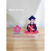 quà lưu niệm để bàn cho học sinh tốt nghiệp bằng mica bền đẹp chất lượng cao cấp