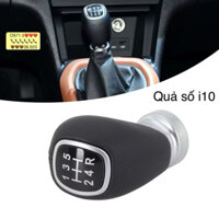 quả nắm cần số hyundai grand i10 2014-2021 cao cấp 43711-B4020 bọc da
